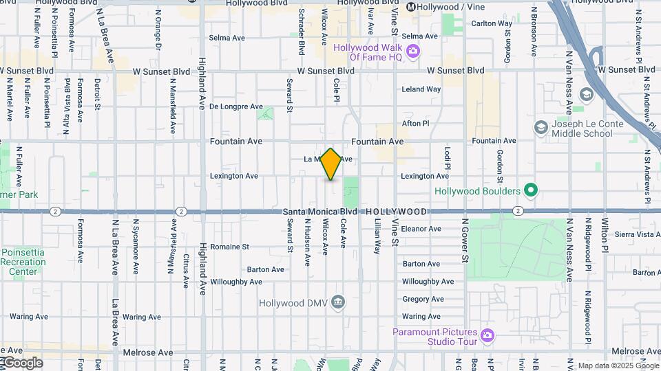 6454 Lexington Mapa y Detalles de la Ubicación