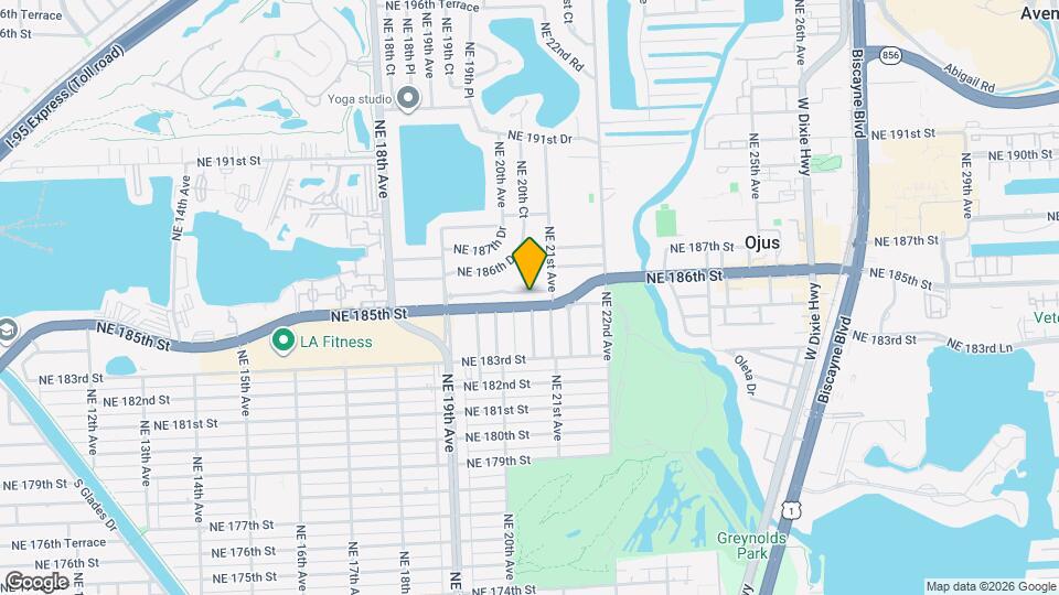 2030 NE 185th Terrace Map and Location Details