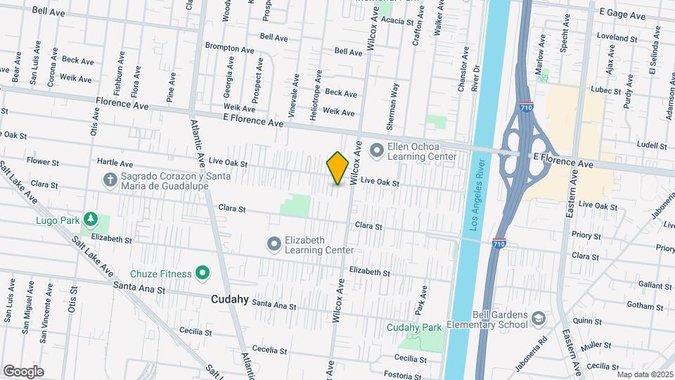 4936 Live Oak St Map and Location Details