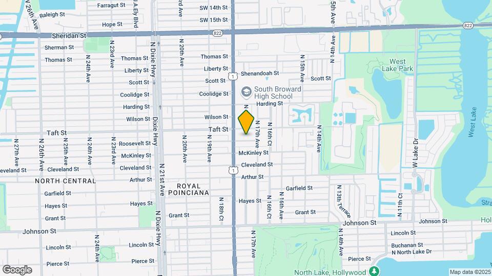 1721 Roosevelt St Mapa y Detalles de la Ubicación