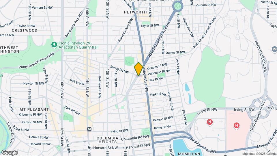 3629 New Hampshire Ave NW Map and Location Details