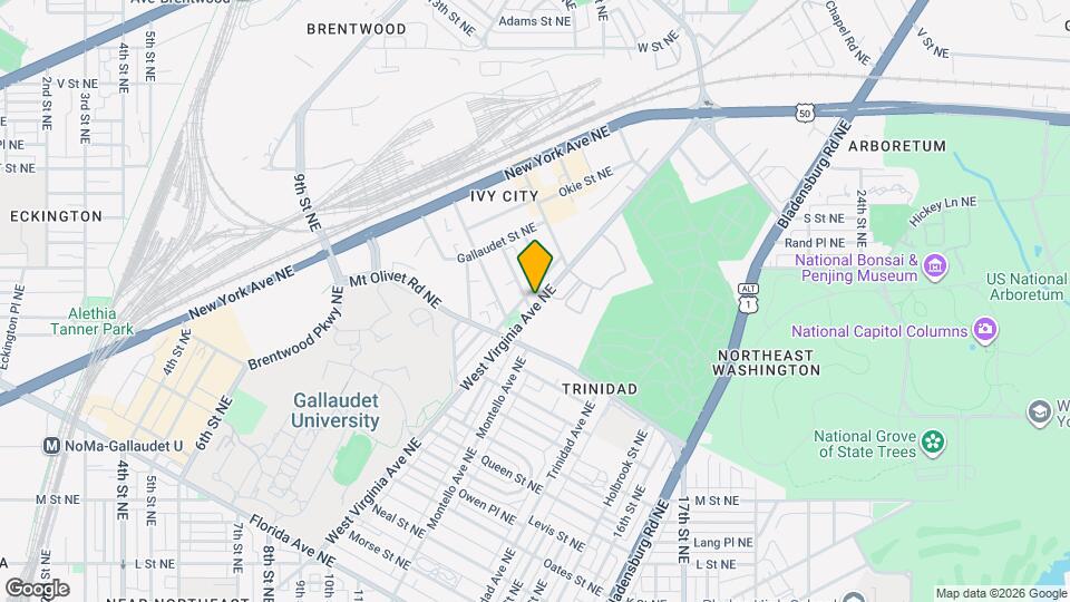 1904 W Virginia Ave NE, Unit 201 Map and Location Details