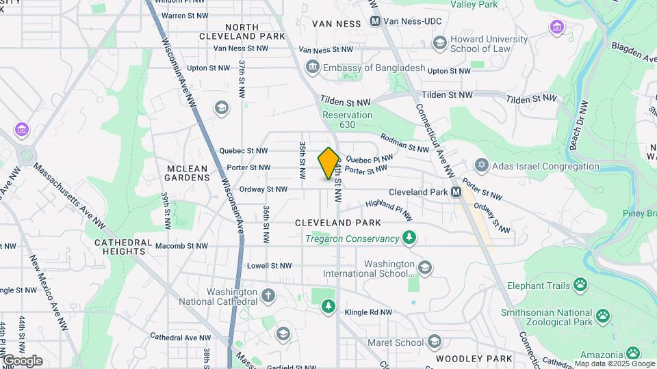 3407 Ordway St NW Map and Location Details
