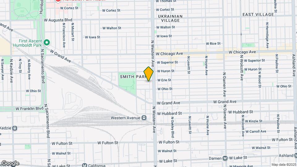 2417 W Erie St Map and Location Details