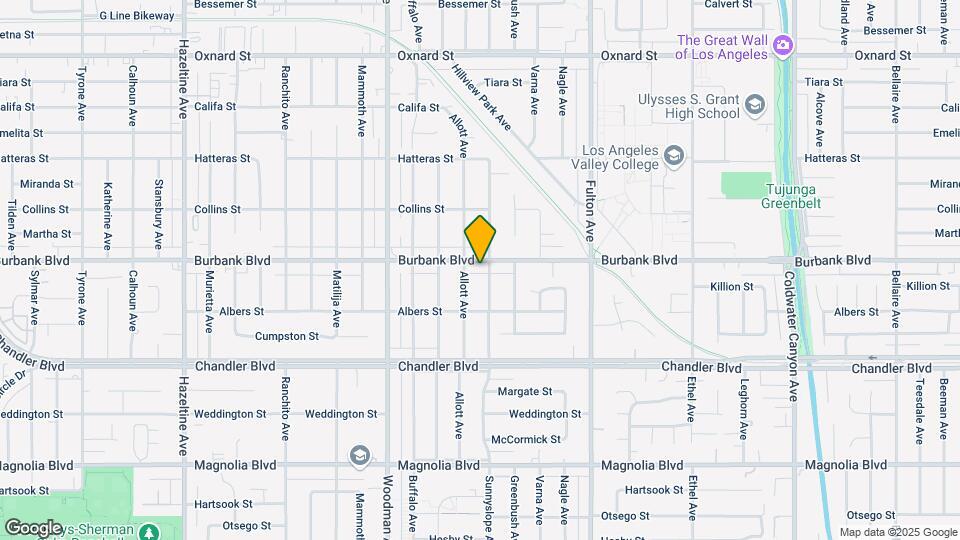 13508 Burbank Blvd Map and Location Details
