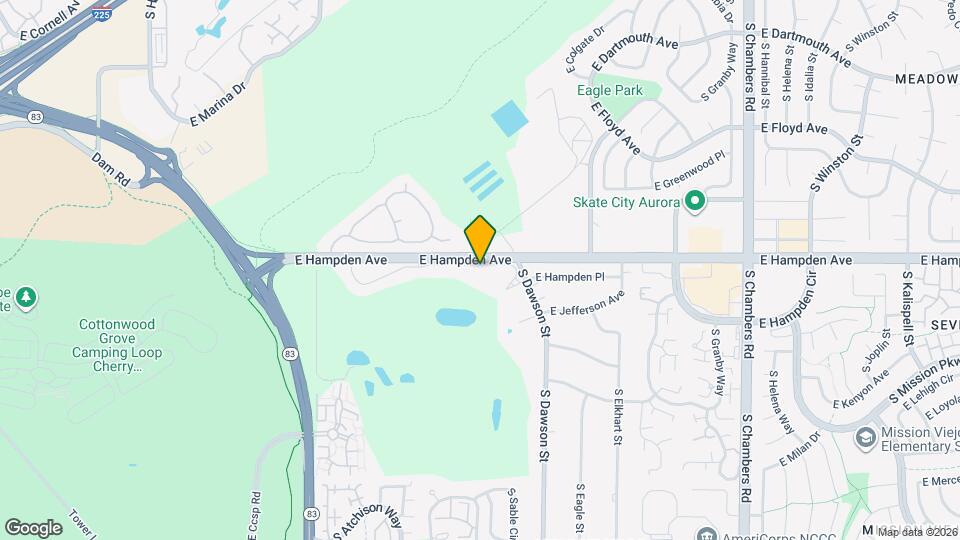 14298 E Hampden Ave Map and Location Details