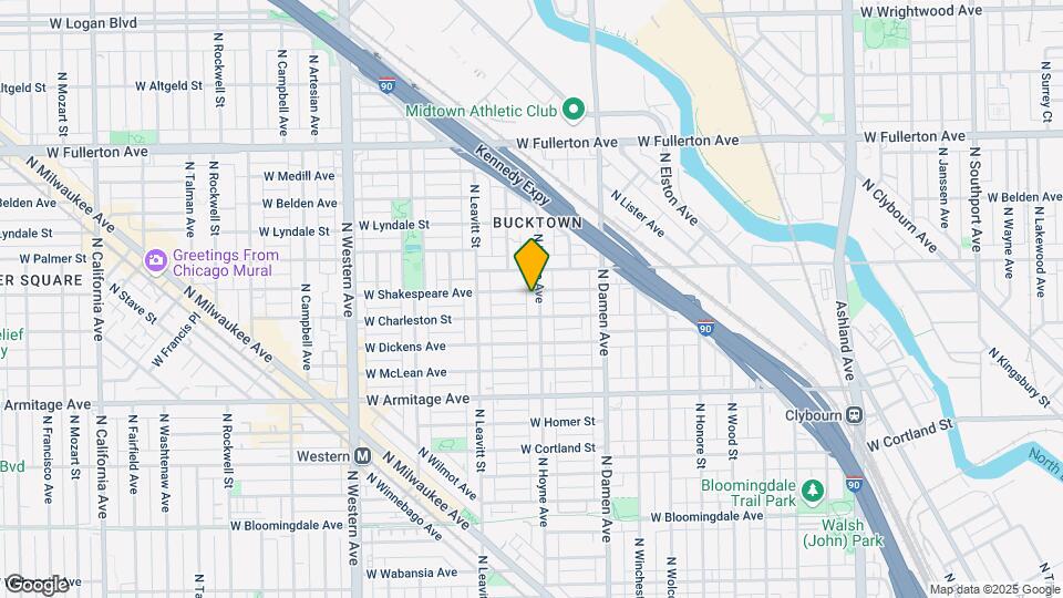 2118 N Hoyne Ave Map and Location Details