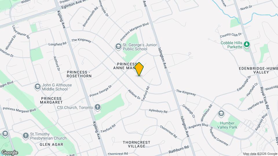 53 Princess Anne Crescent Map and Location Details