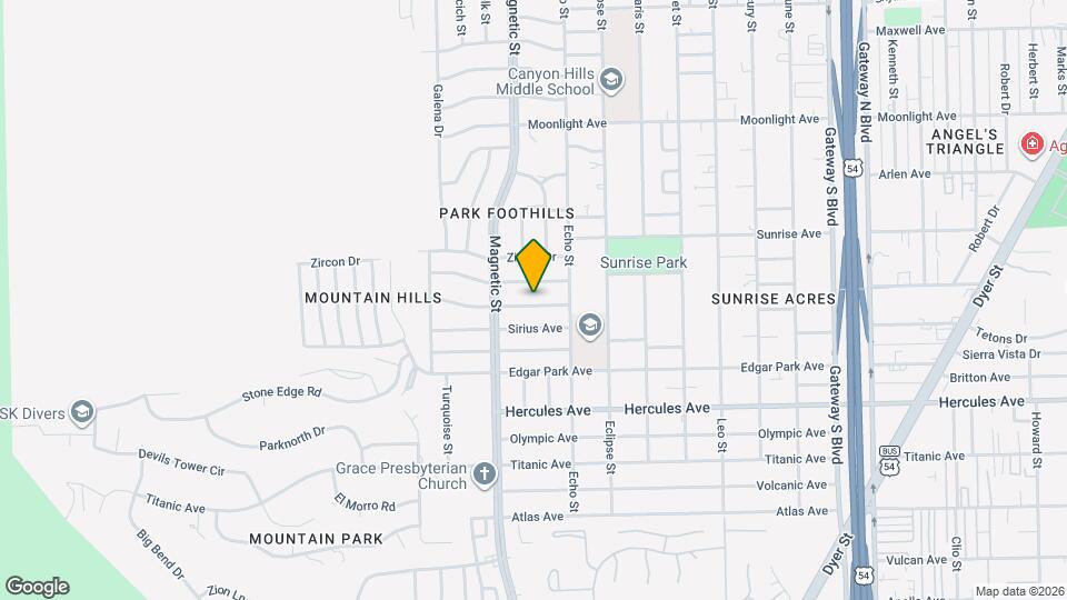 3411 Garnet Dr Map and Location Details