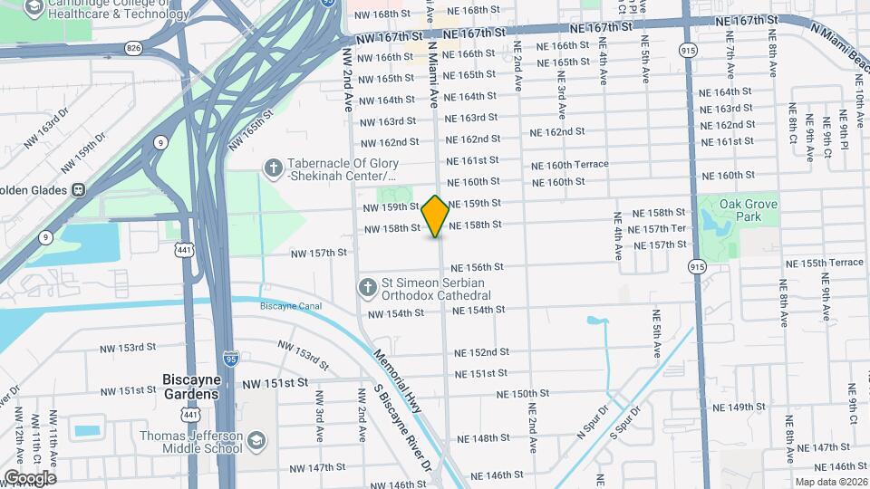 15700 N Miami Ave Map and Location Details