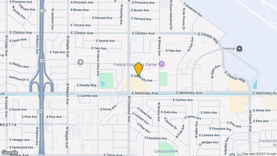 4836 E University Ave Mapa y Detalles de la Ubicación