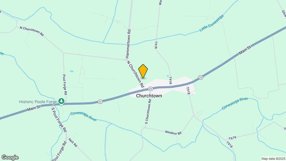 108 N Churchtown Rd Map and Location Details
