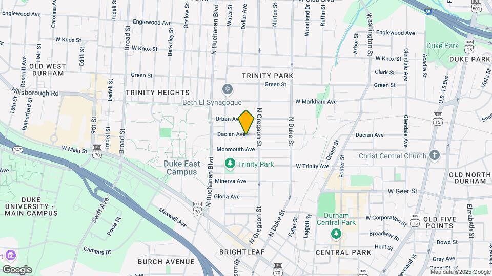 1013 Dacian Ave Map and Location Details