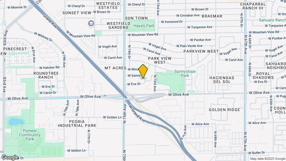 9110 N 73rd Ln Map and Location Details