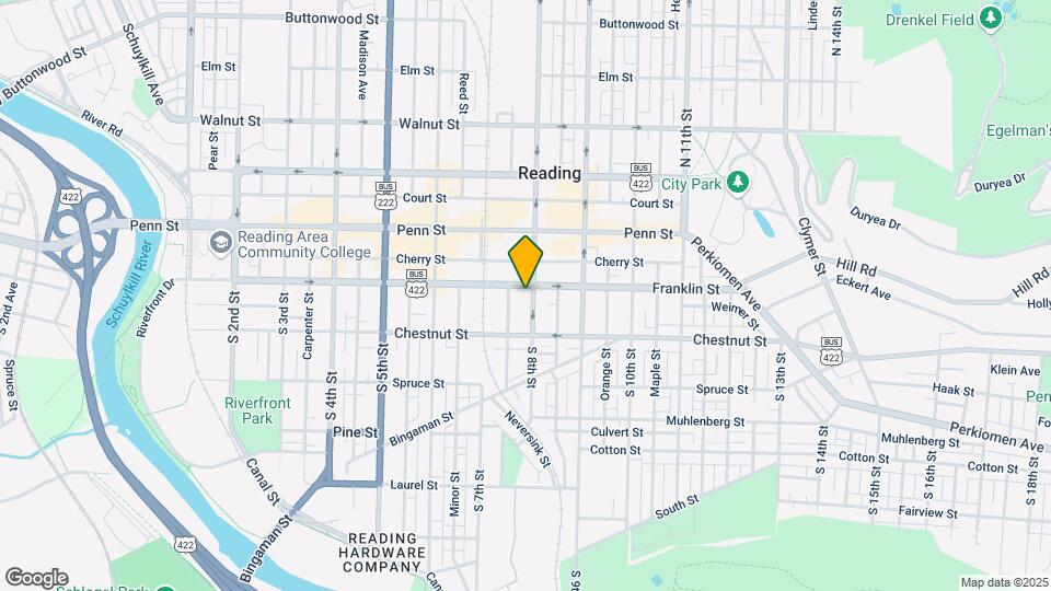 108 S 8th St Map and Location Details
