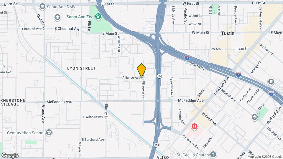 15641 Tustin Village Way, Unit A Mapa y Detalles de la Ubicación