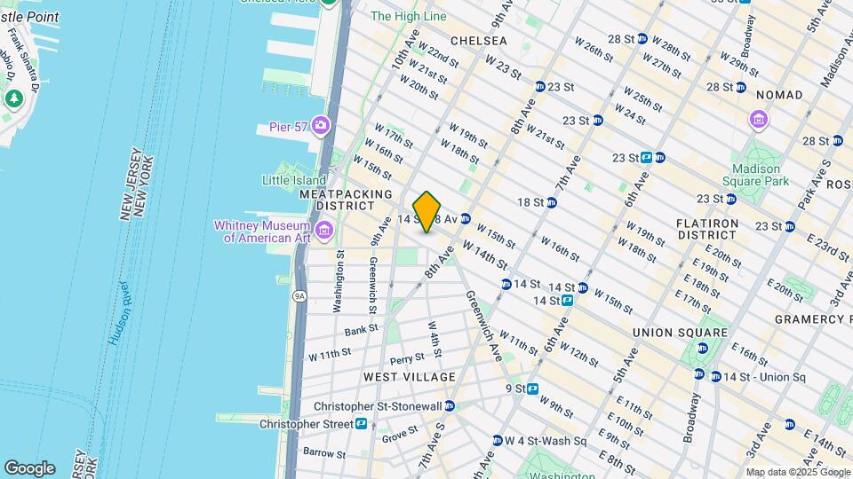 319 W 13th St, Unit 2B Map and Location Details