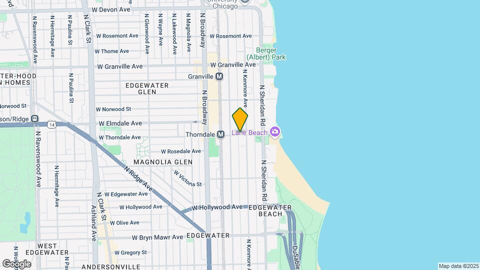 1064 W Thorndale Ave Mapa y Detalles de la Ubicación