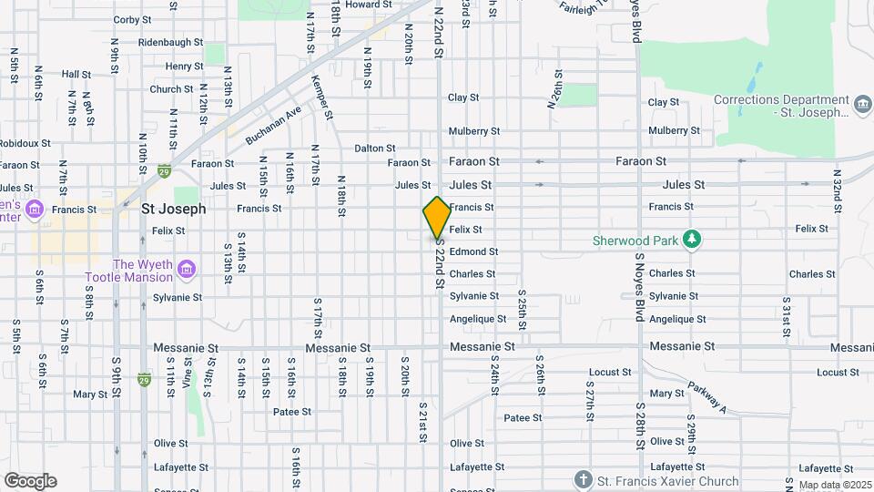 2123 Edmond St Map and Location Details