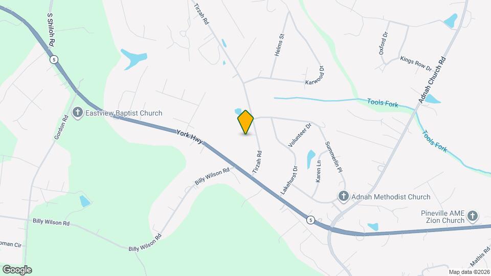 1195 Tirzah Rd Map and Location Details