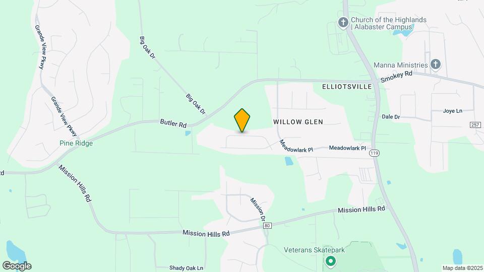 320 Willow Glen Ct Map and Location Details