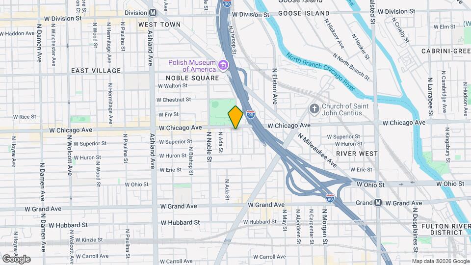 747 N Throop St Map and Location Details