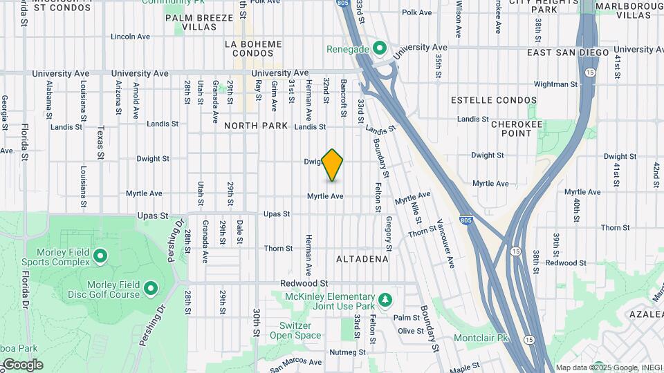 3525-3529 32nd St Map and Location Details
