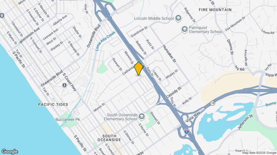 1533 Moreno St Map and Location Details