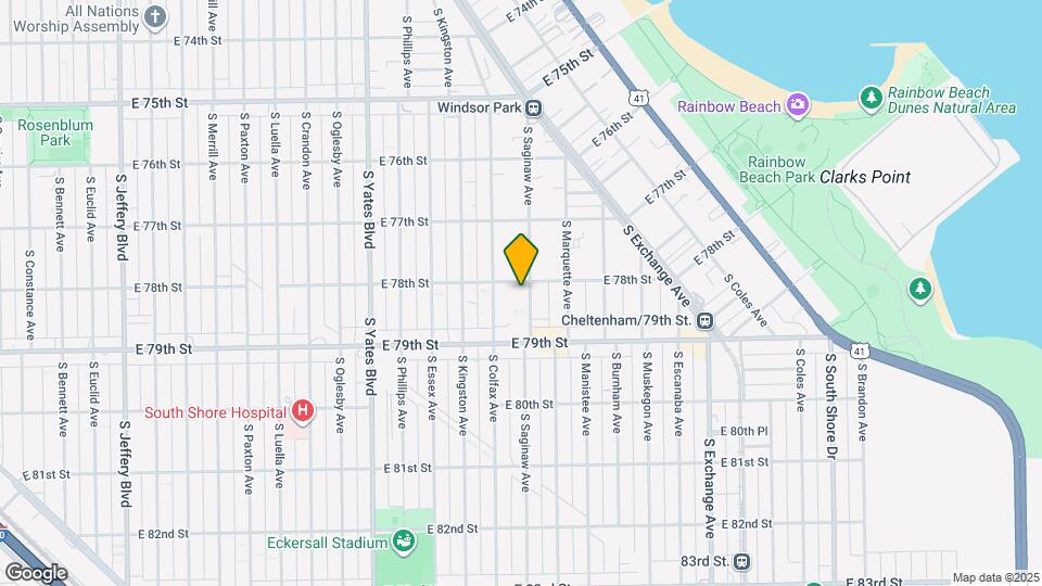 7808 S Saginaw Ave Map and Location Details