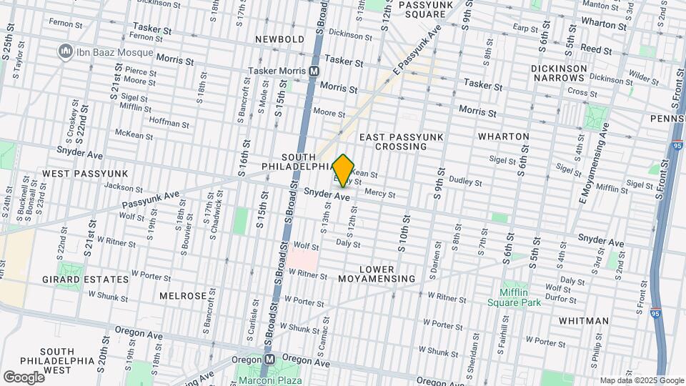 1225 Snyder Ave Map and Location Details