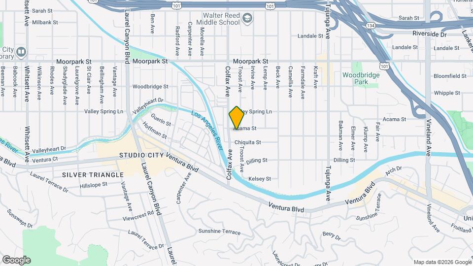 11642 Acama St Map and Location Details