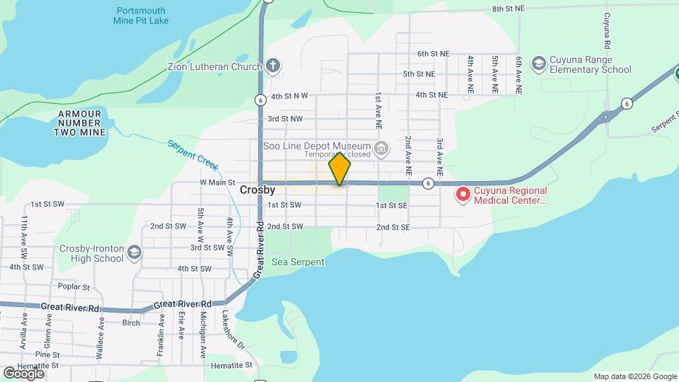 6 W Main St Map and Location Details