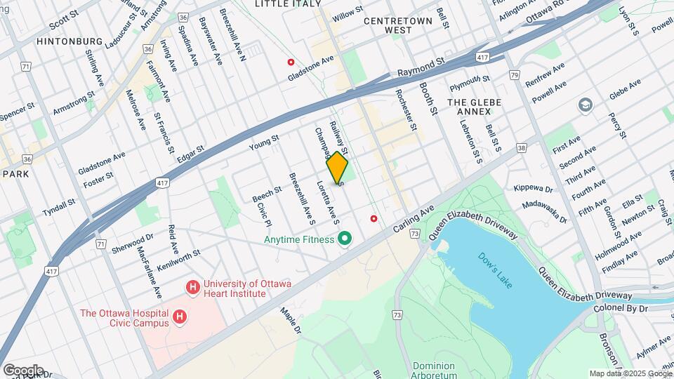 90 Champagne Ave. S. – The Lennox Mapa y Detalles de la Ubicación