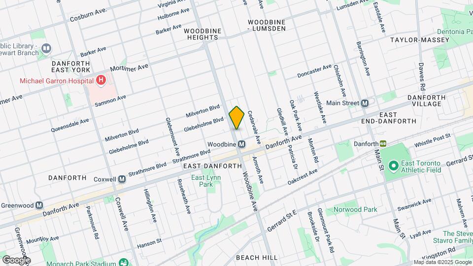 1017 Woodbine Ave Map and Location Details