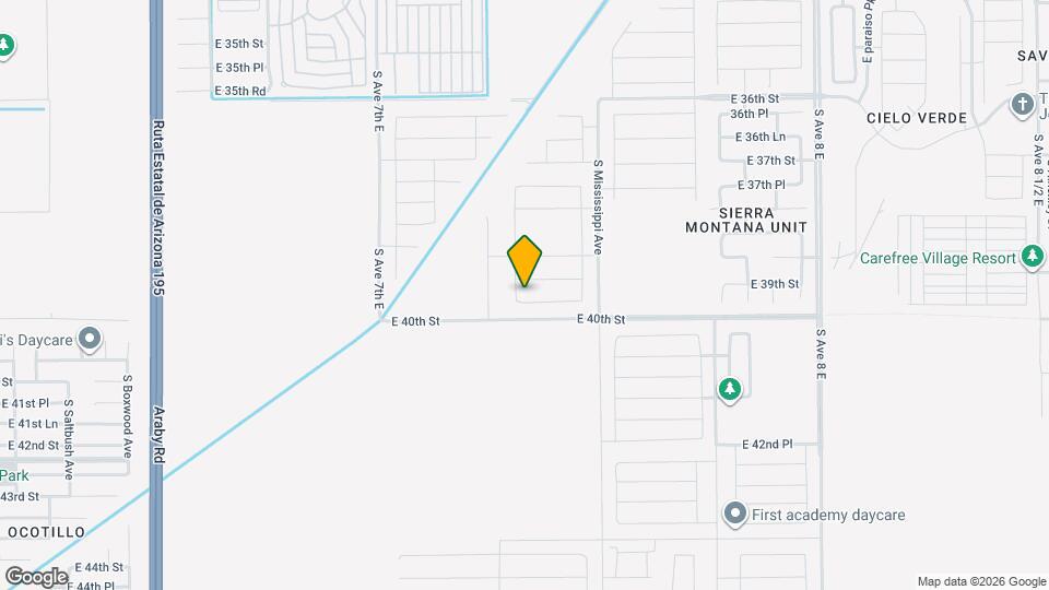 7274 E 39th Pl Map and Location Details