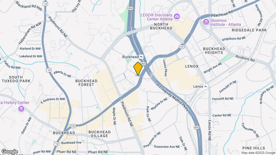 3334 Peachtree St NE Map and Location Details
