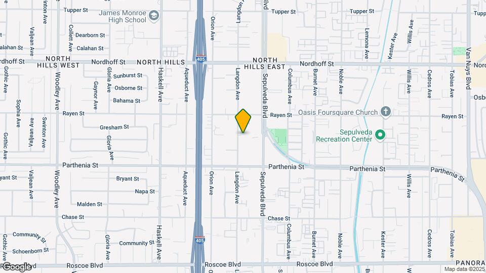 8808 Langdon Ave Mapa y Detalles de la Ubicación