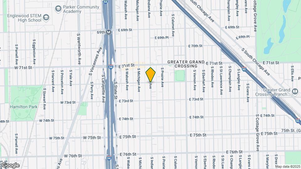 7202 S Indiana Ave Map and Location Details