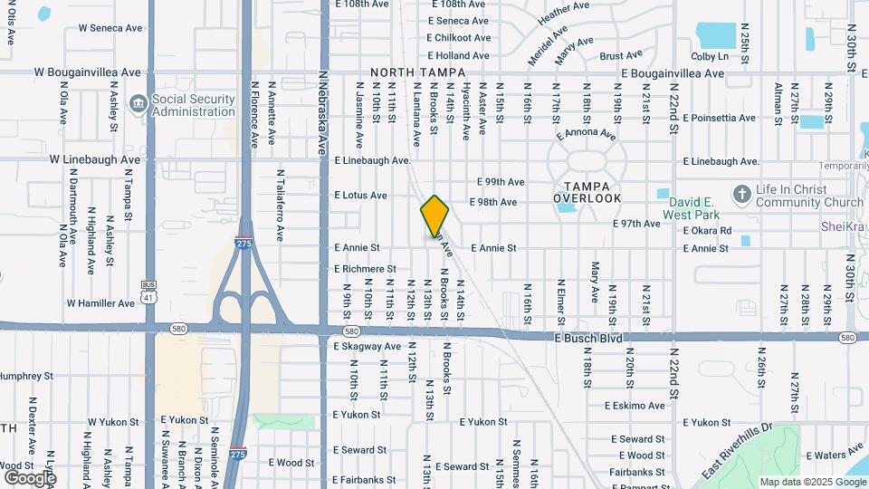 1306 E Annie St Map and Location Details