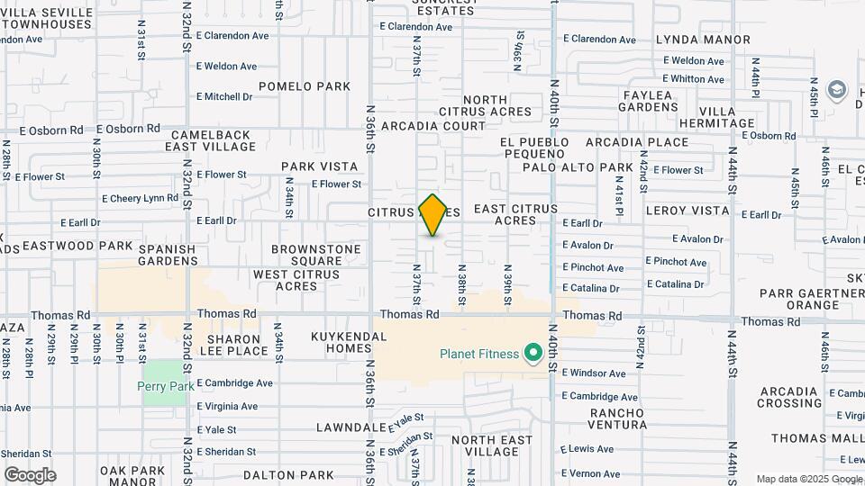 3027 N 37th St Mapa y Detalles de la Ubicación