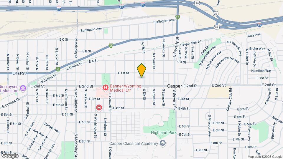 132 S Elk St Map and Location Details