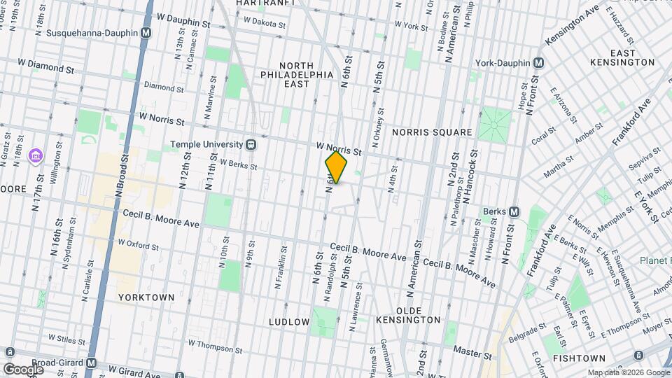 1845-47 N 6th St-Unit -B2 Map and Location Details