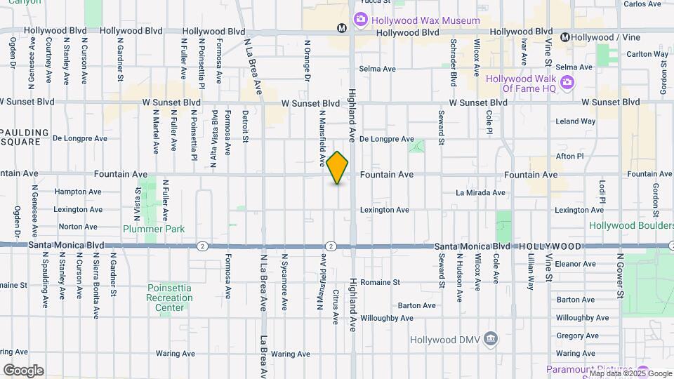 1259 N Citrus Ave Mapa y Detalles de la Ubicación