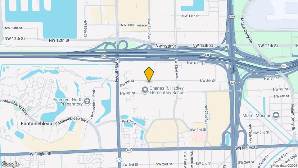 8408 NW 8th St Map and Location Details