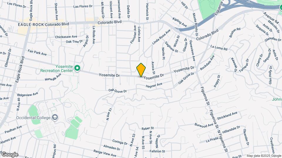 1454 Yosemite Dr Map and Location Details