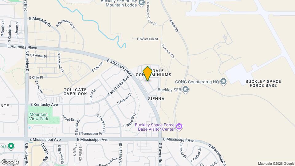 921 S Walden St, Unit 105 Map and Location Details
