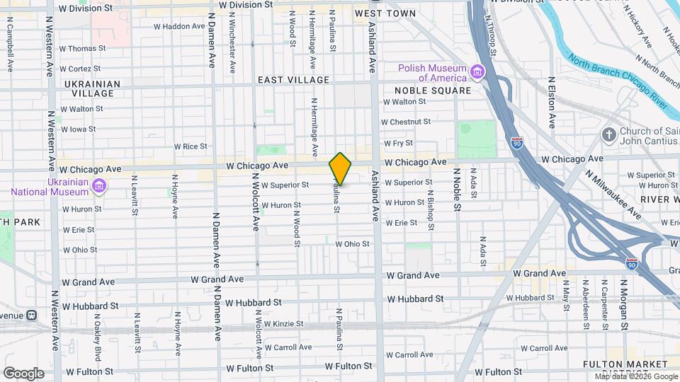 717 N Paulina St, Unit 3 Map and Location Details