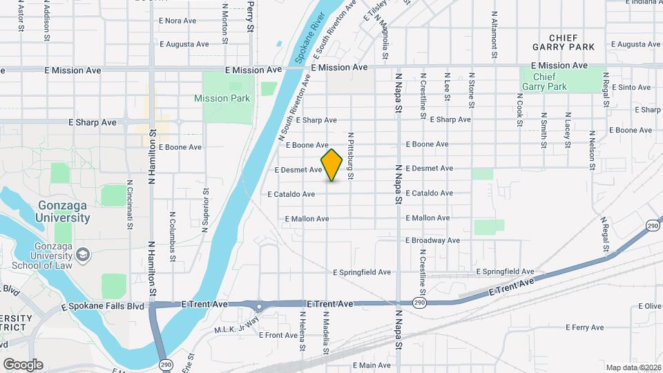 1703 E Cataldo Ave Map and Location Details