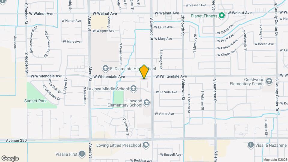 4720 W Monte Verde Ave Map and Location Details