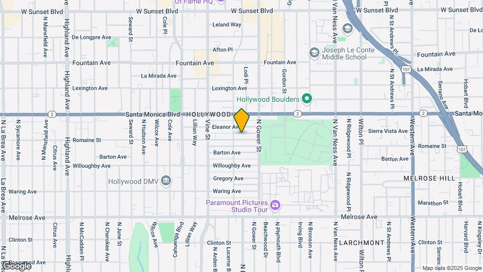 6043 Romaine St Map and Location Details